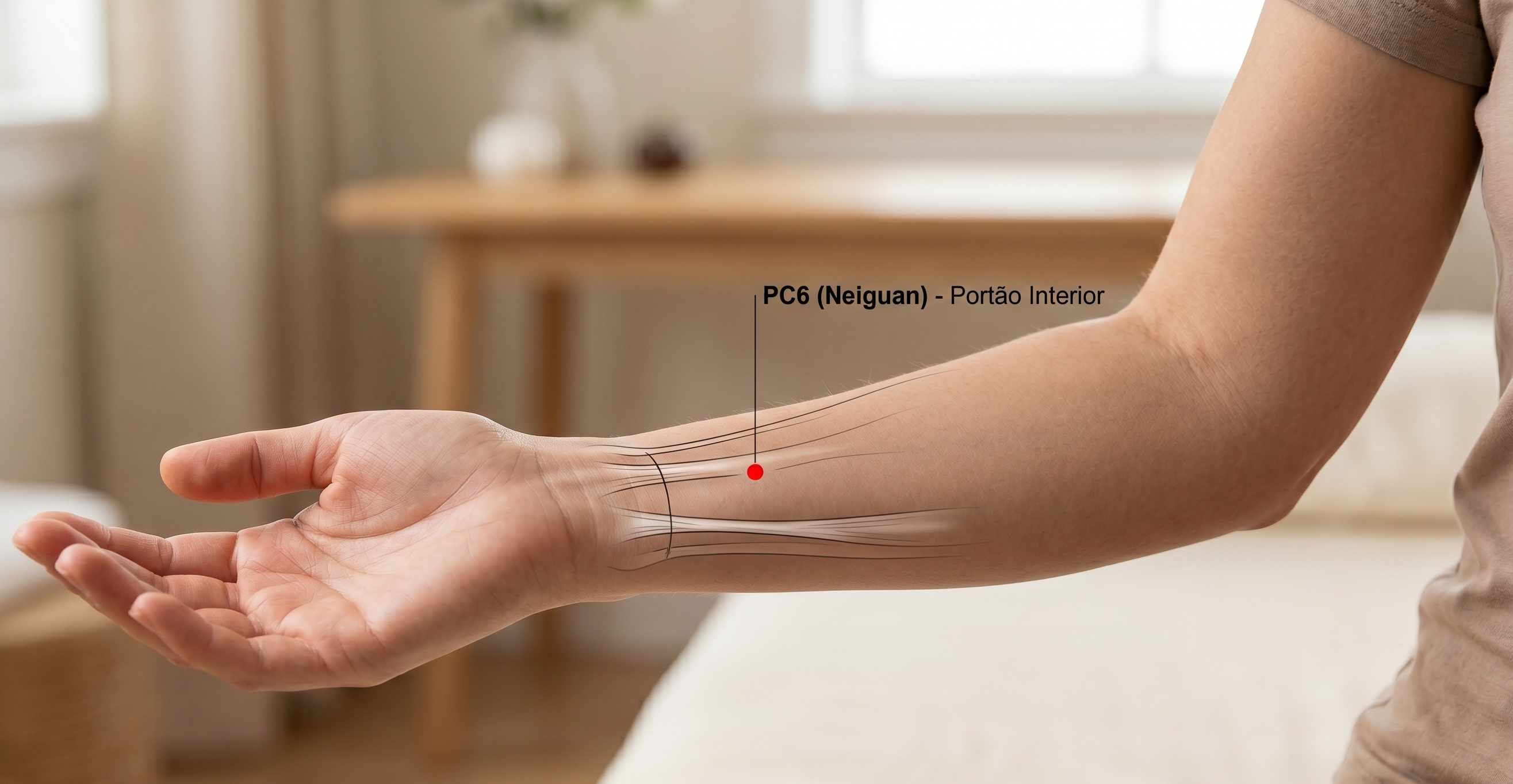 Ponto PC6 (Neiguan): o melhor aliado natural contra náuseas e enjoos