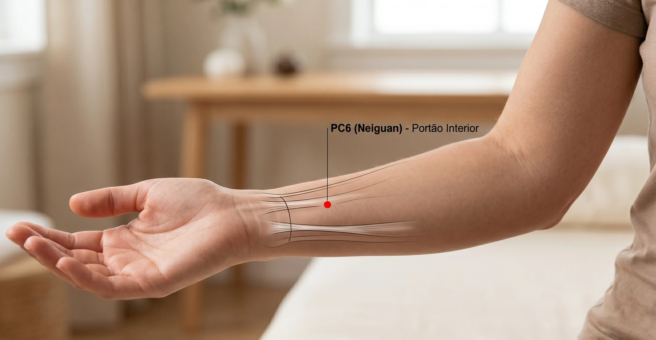 Ponto PC6 (Neiguan): o melhor aliado natural contra náuseas e enjoos
