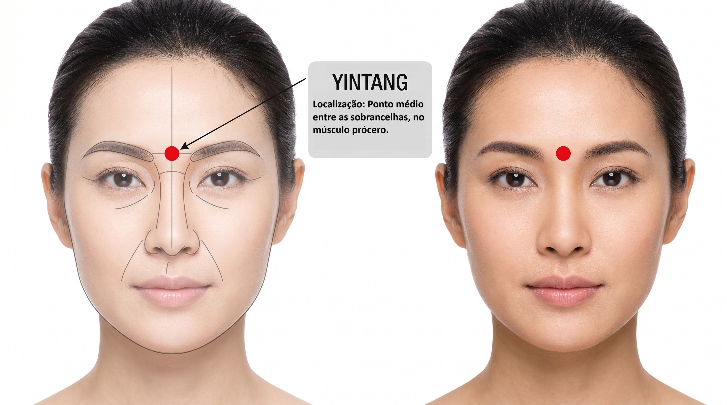 Ponto Yintang: o terceiro olho e seu poder para acalmar a mente
